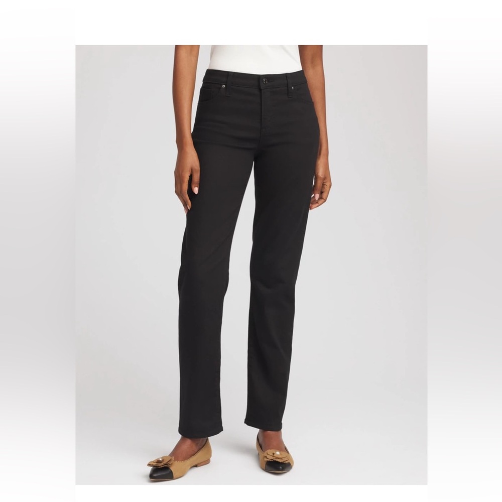 Chico's NWT So Slimming Girlfriend Slim Leg Women's Black Jeans
